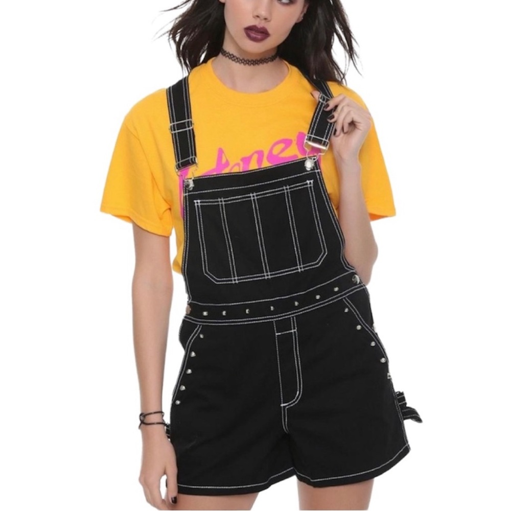 Goth Tripp nyc Daang Goodman shortalls black stud XS